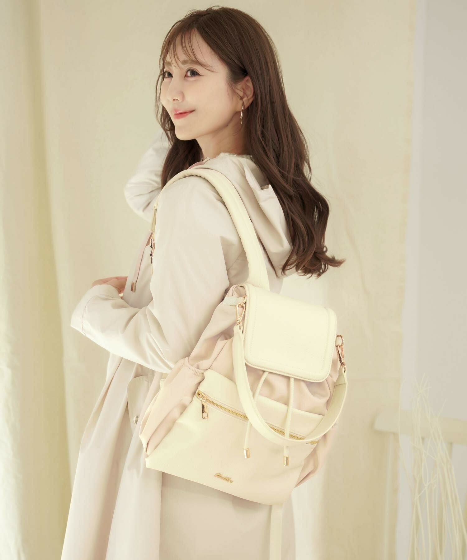 【完売商品】A'pearl 2way 通勤バック　クリームベージュ 2way Work Bag – A'pearl（エパール）