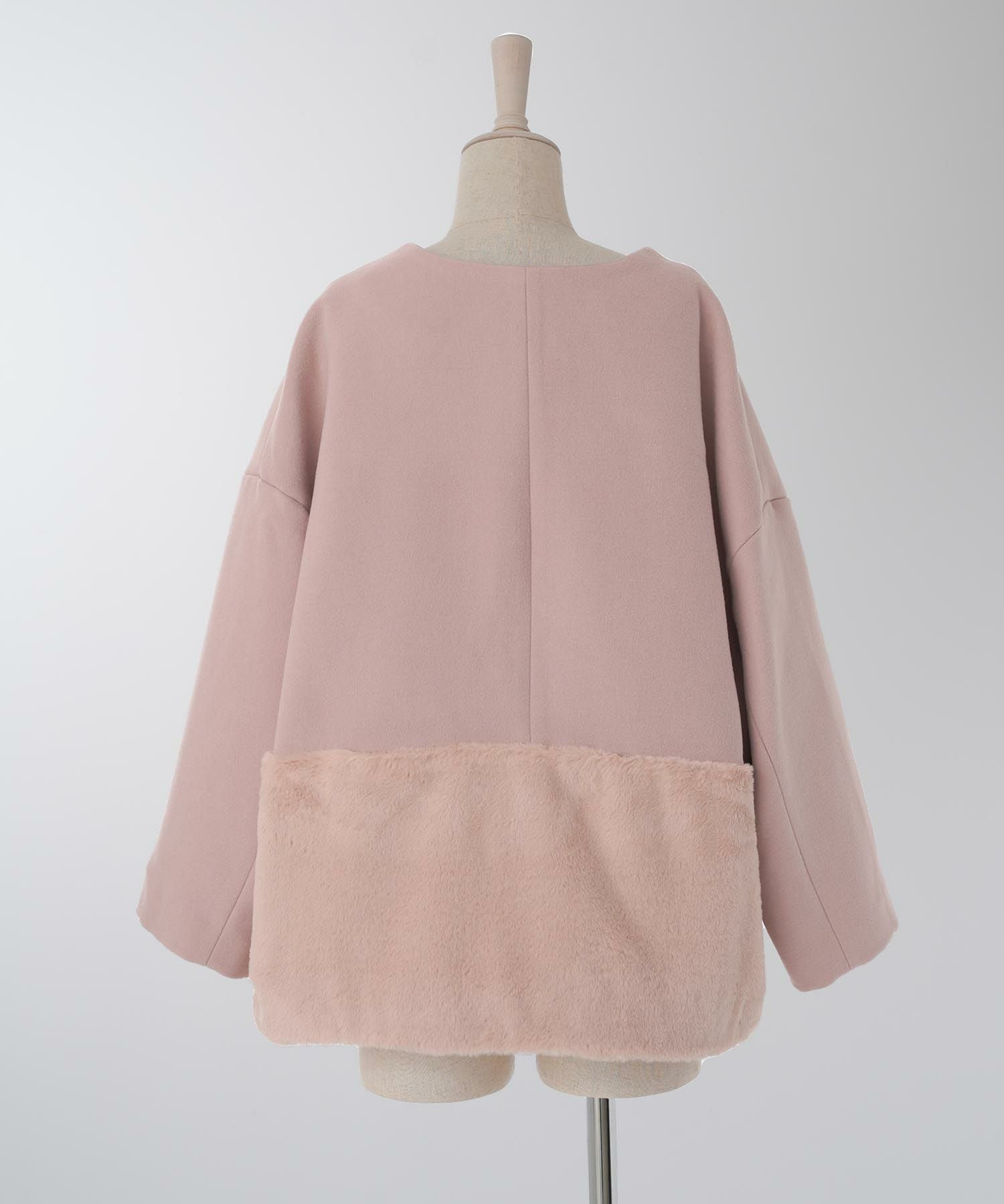 OUTLET-SALE エコファーコンビ ショート コート HUIT 全5色｜hit131