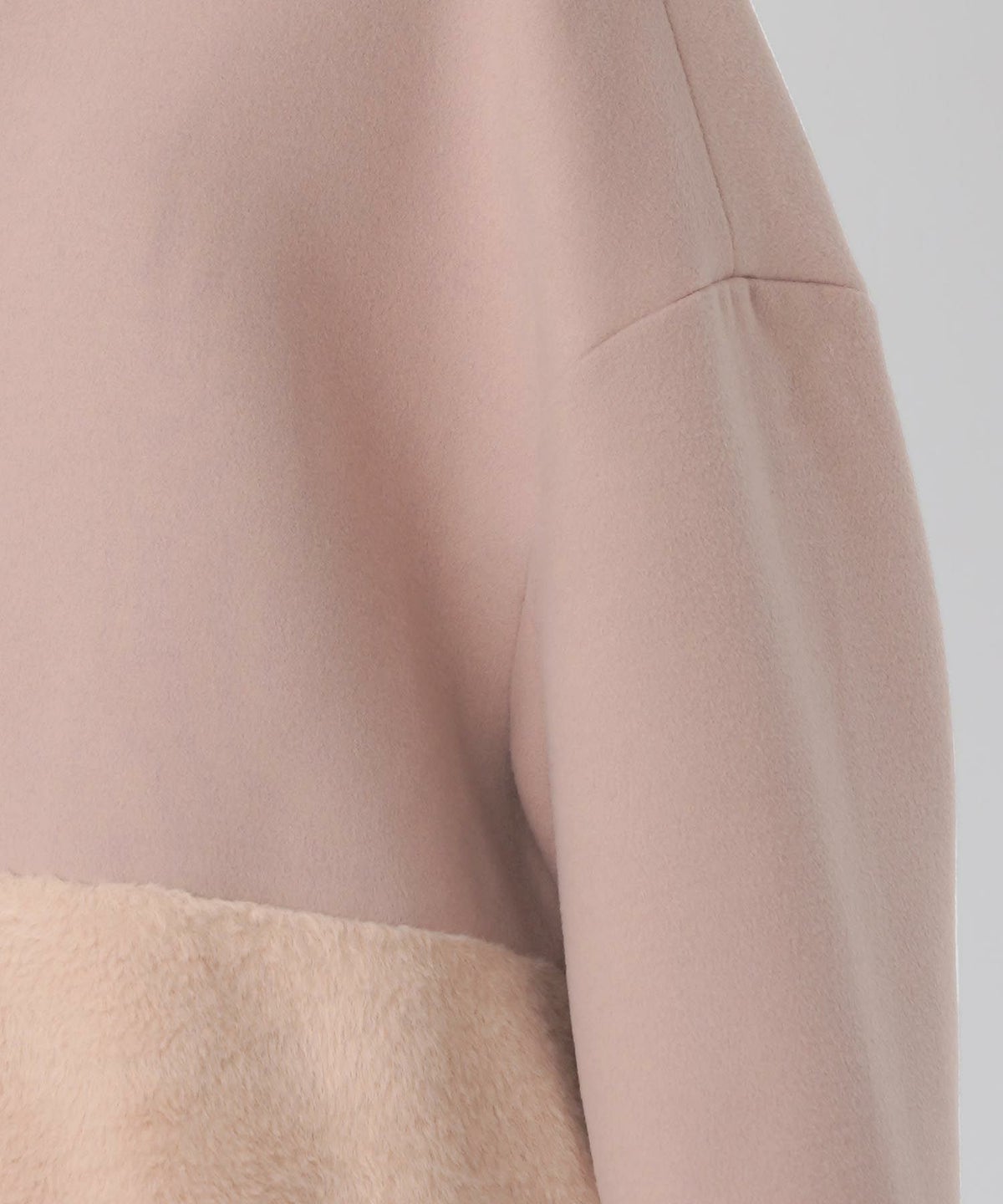 レディース/コート/アウター/エコファー/ファーコート/秋/冬/長袖/アイボリー/グレー/ベージュ/ピンク/ブラック