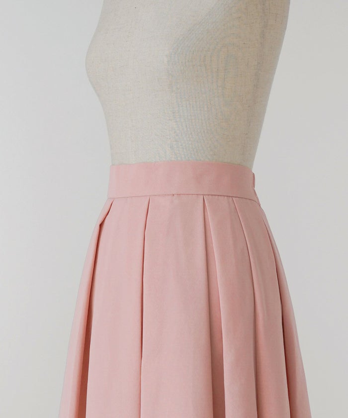 レディース/スカート/ボトムス/フレア/タック/春/夏/秋/冬/エクリュ/ピンク/チャコール/ブラック