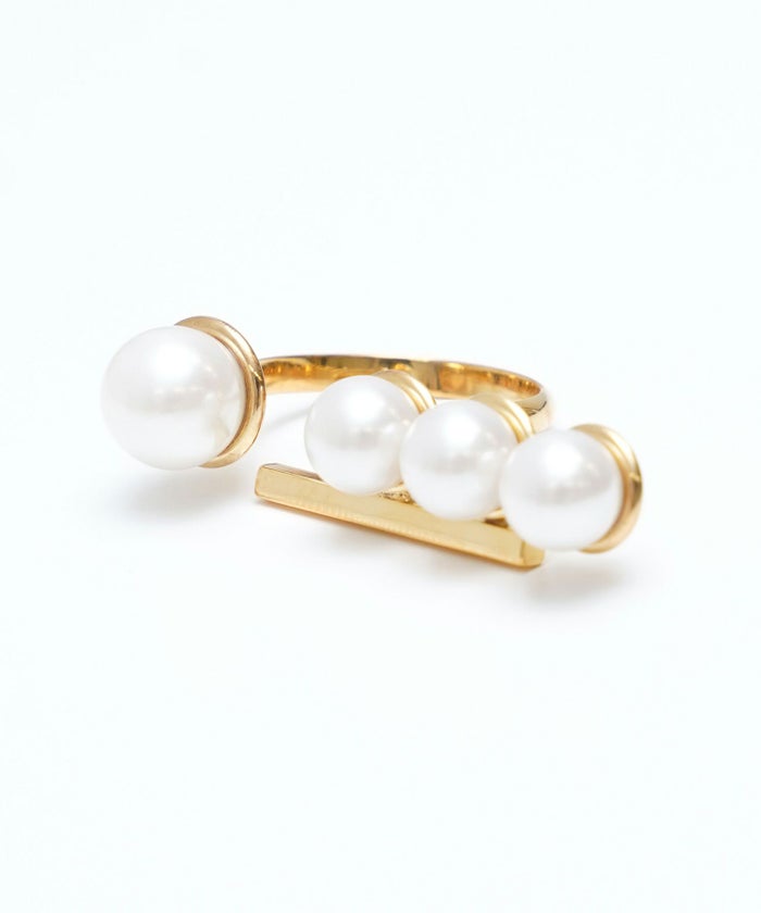 アジェイサント パール リング Adjacent Pearl Ring