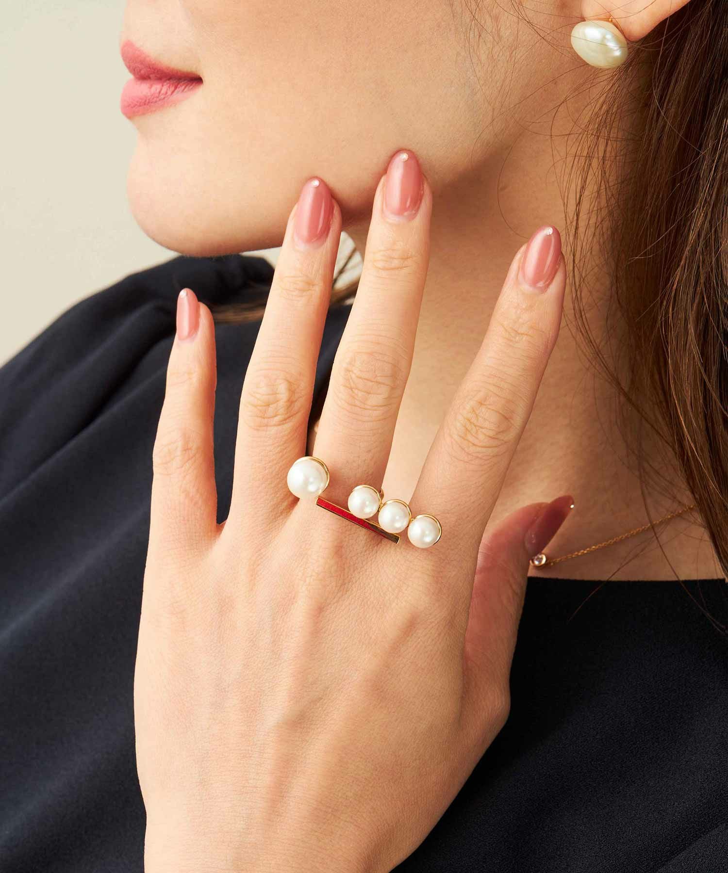 アジェイサント パール リング Adjacent Pearl Ring （Liala） 全1種
