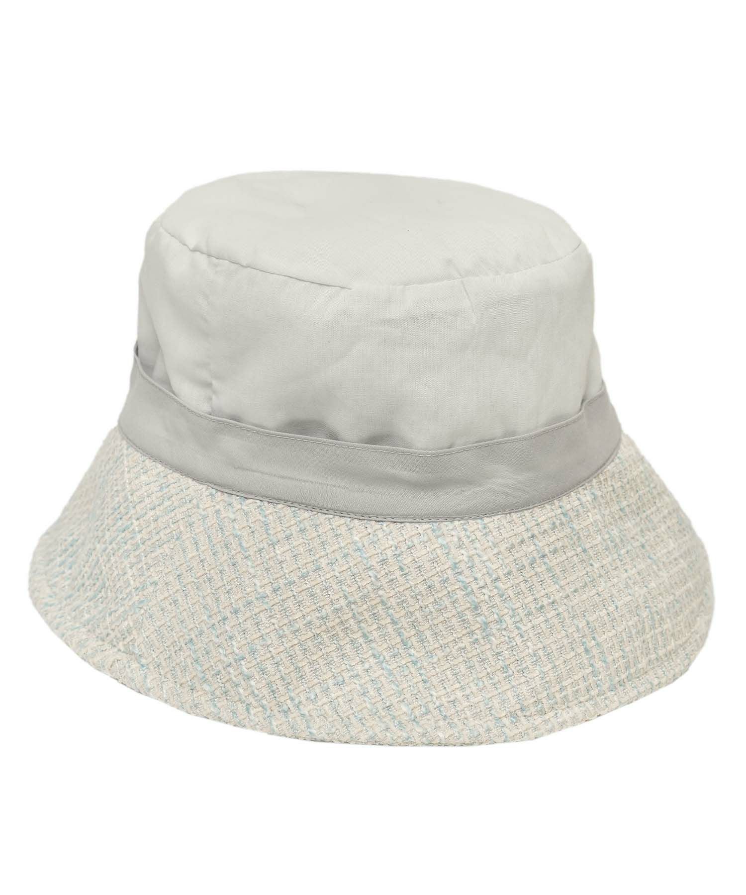 OUTLET-SALE vaniller オリジナル チャーム付き ツイード バケット