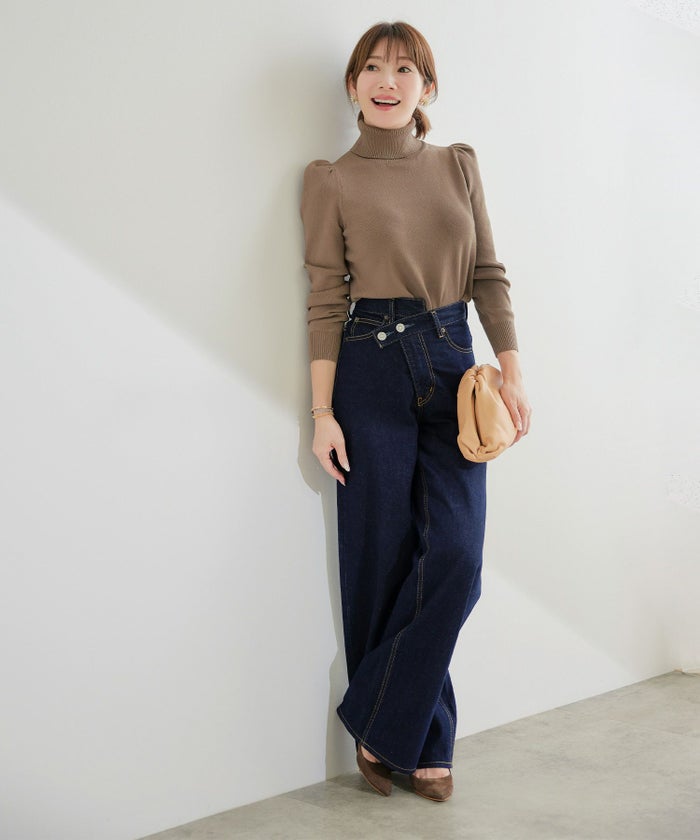 新色追加手洗い可ニットレディーストップス服秋冬春女性洗えるかわいいオフィスおしゃれ長袖おすすめジョイントスペース