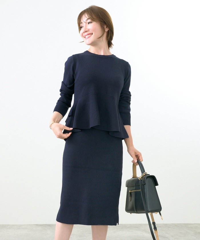 手洗い可/レンチングTMエコヴェロTM/スカート/ウエストゴム/裏地付/セットアップ対応/シンプル/ベーシック/S/M/L