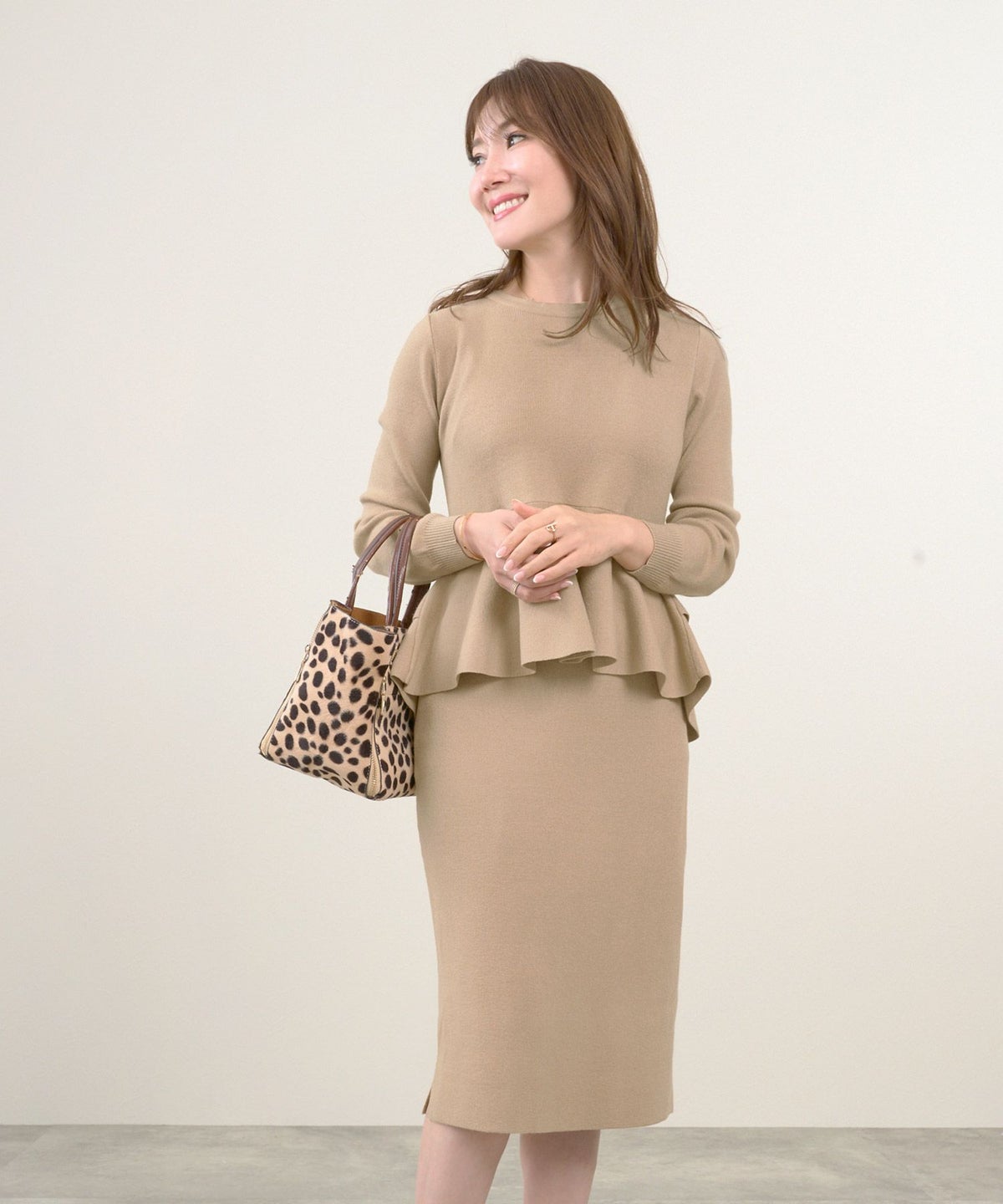 手洗い可/レンチングTMエコヴェロTM/スカート/ウエストゴム/裏地付/セットアップ対応/シンプル/ベーシック/S/M/L