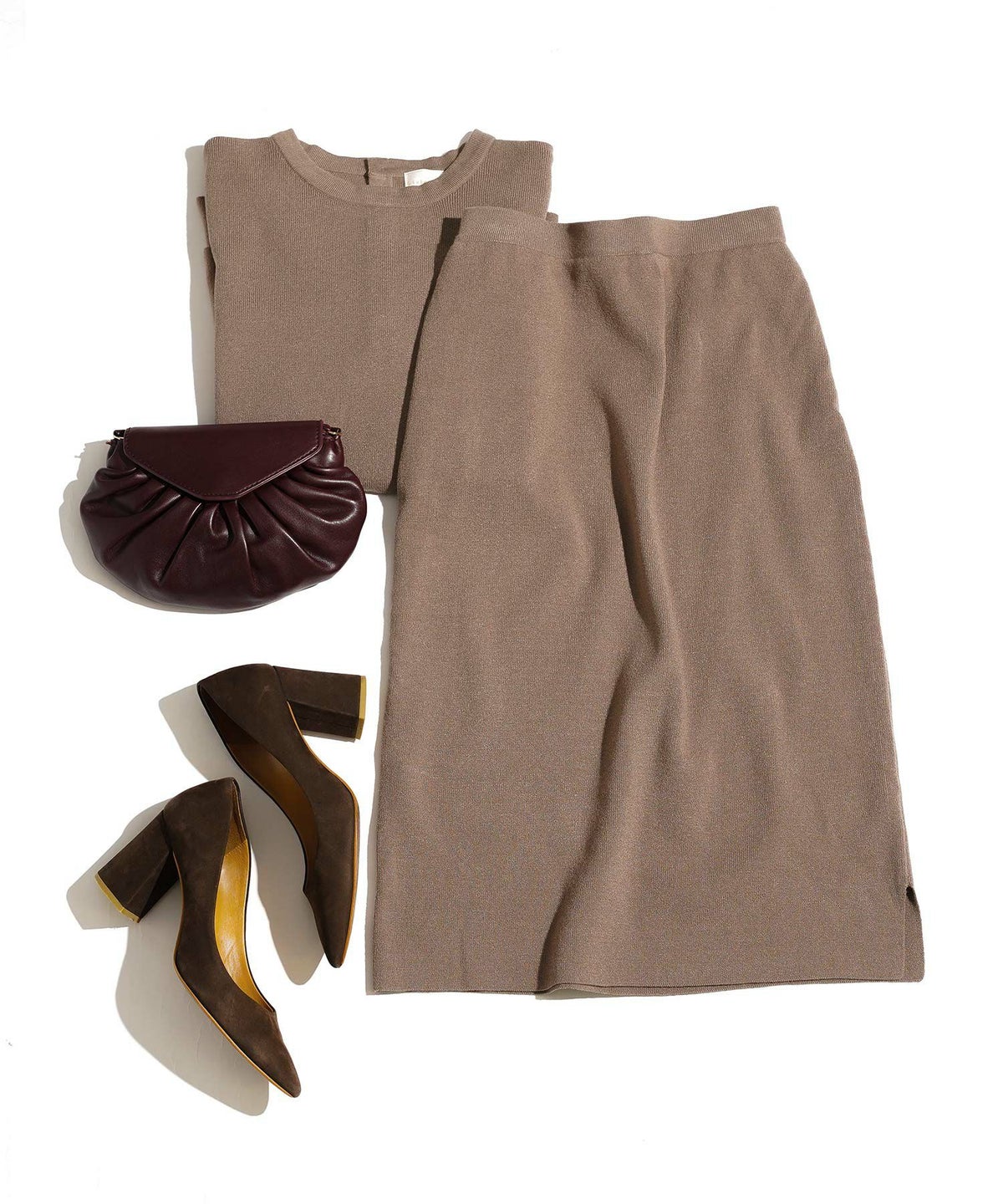 手洗い可/レンチングTMエコヴェロTM/スカート/ウエストゴム/裏地付/セットアップ対応/シンプル/ベーシック/S/M/L