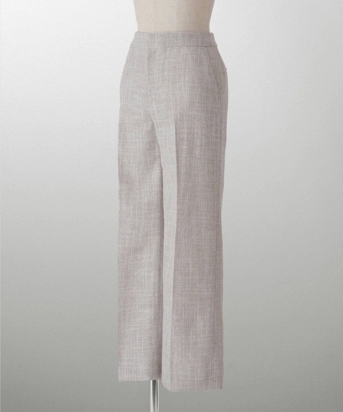 パンツ/ツイード/ワイド/エクリュ/アッシュグレー/XS/S/M