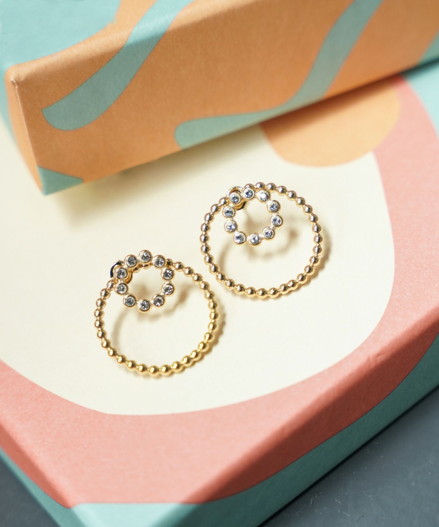 ダブル リング 2way ピアス Double Ring 2way Pierce （Liala） 全1種