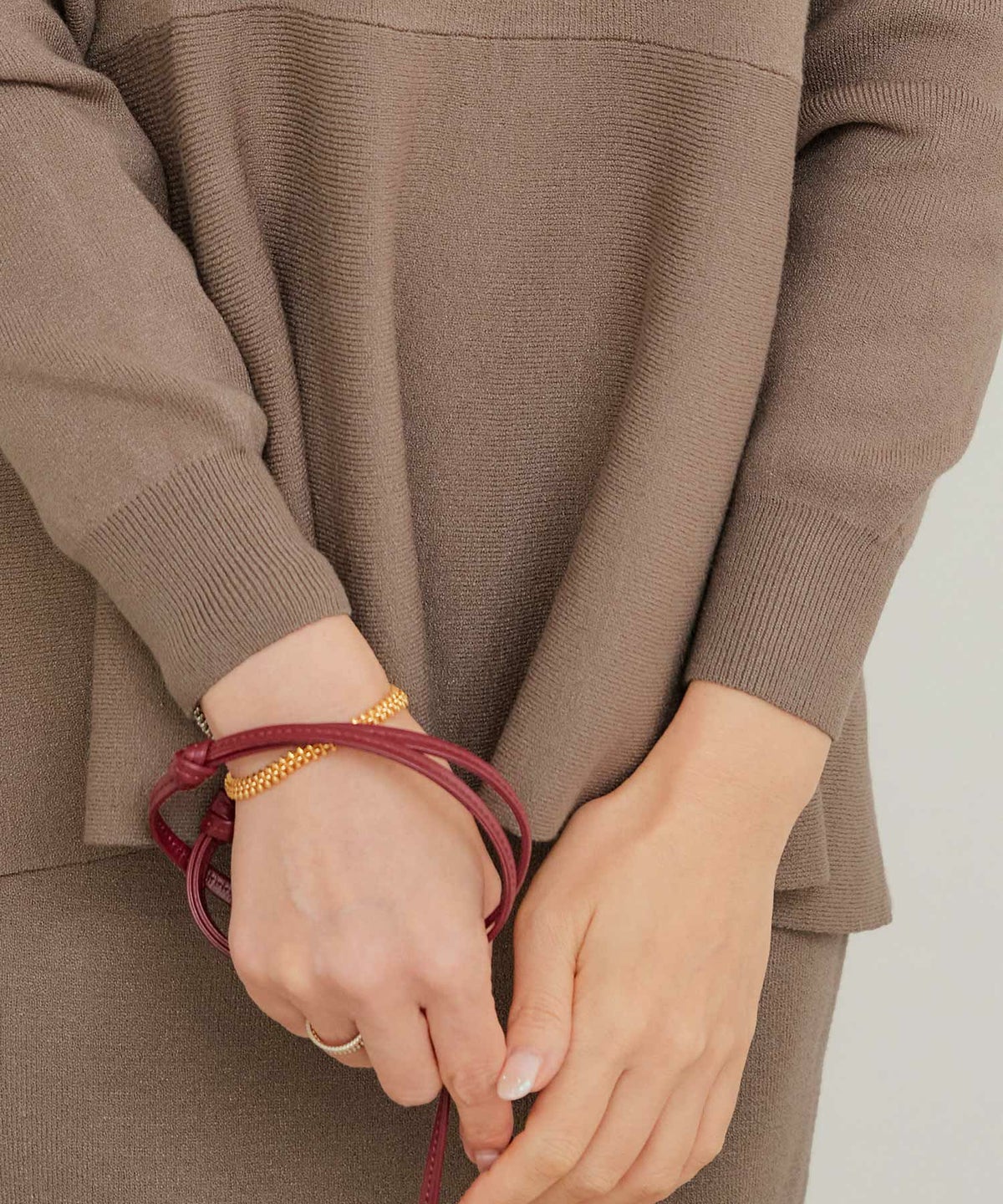 新色追加手洗い可ニットトップスレディースかわいい大人オフィスきれいめ色秋冬春ジョイントスペース