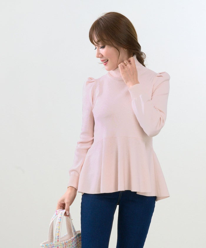 手洗い可/レンチングTMエコヴェロTM/タートル/パフ袖/大人可愛い/きれいめ/セットアップ対応/S/M/L