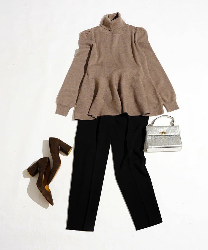 手洗い可/レンチングTMエコヴェロTM/タートル/パフ袖/大人可愛い/きれいめ/セットアップ対応/S/M/L