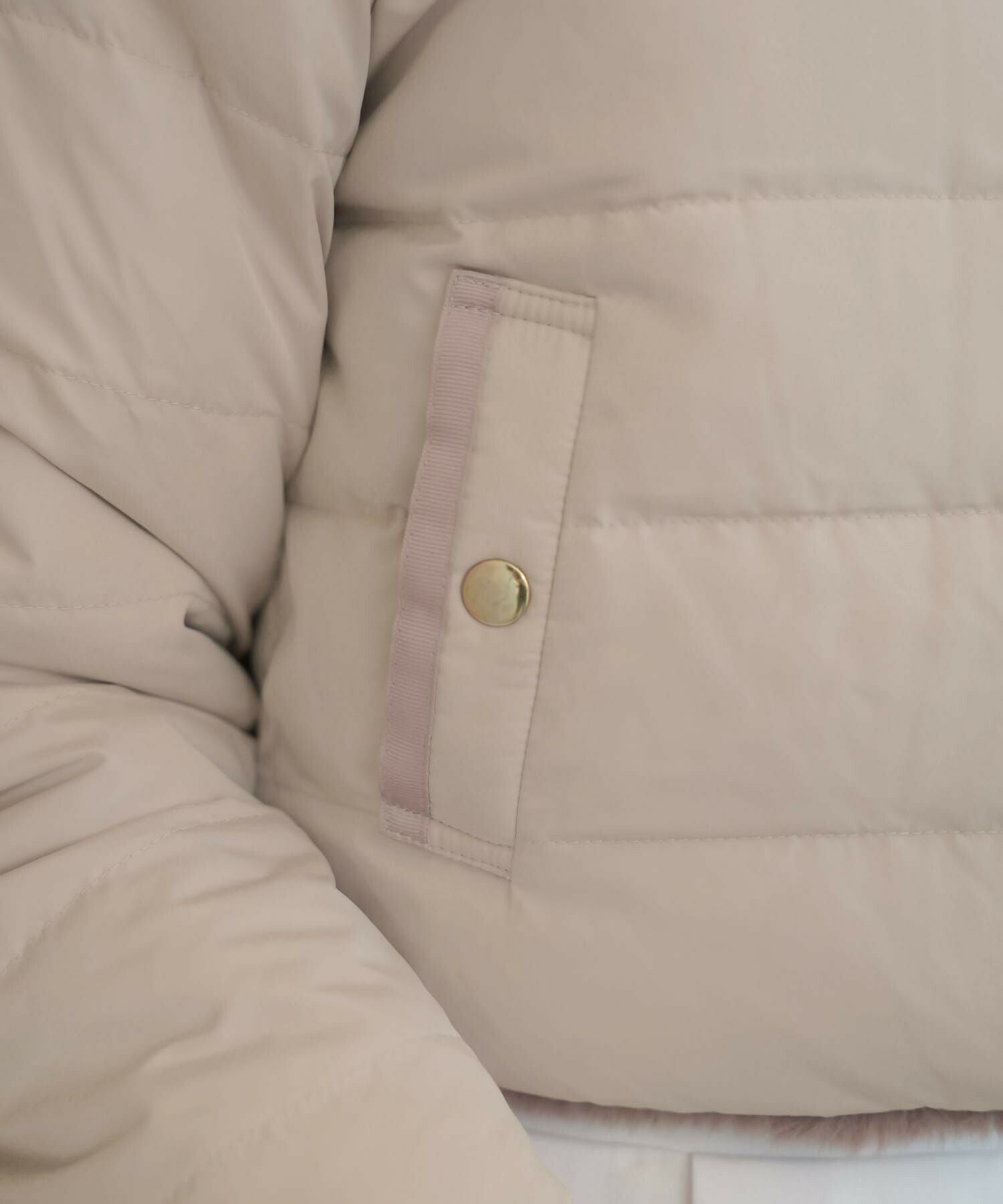 ダウン＆ファー リバーシブル ショート ジャケット le reve vaniller