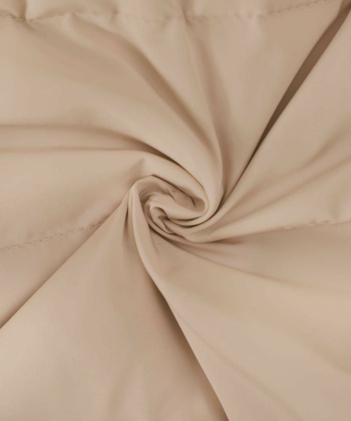 レディース/アウター/ジャケット/リバーシブル/ファー/ダウン/リアル/ダッグ/フリル/ポケット/ファスナー/ショート丈/クルーネック/グログラン/スライダー/上品/エレガント/フェミニン/お正月/クリスマス/お出かけ/式/秋/冬/アイボリー/グレー/モカ