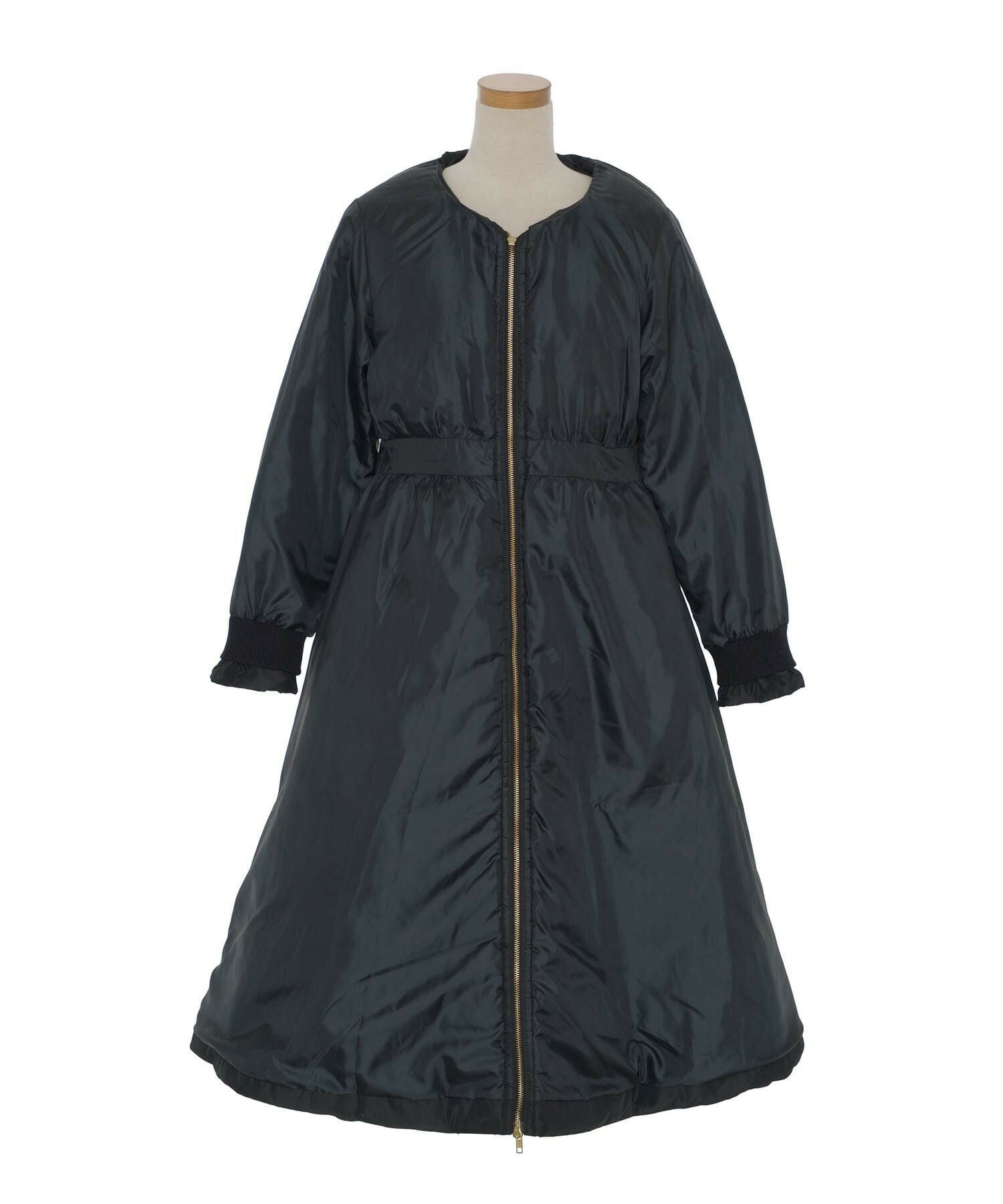 ビッグカラー フレア ダウン ドレスコート le reve vaniller 全4色