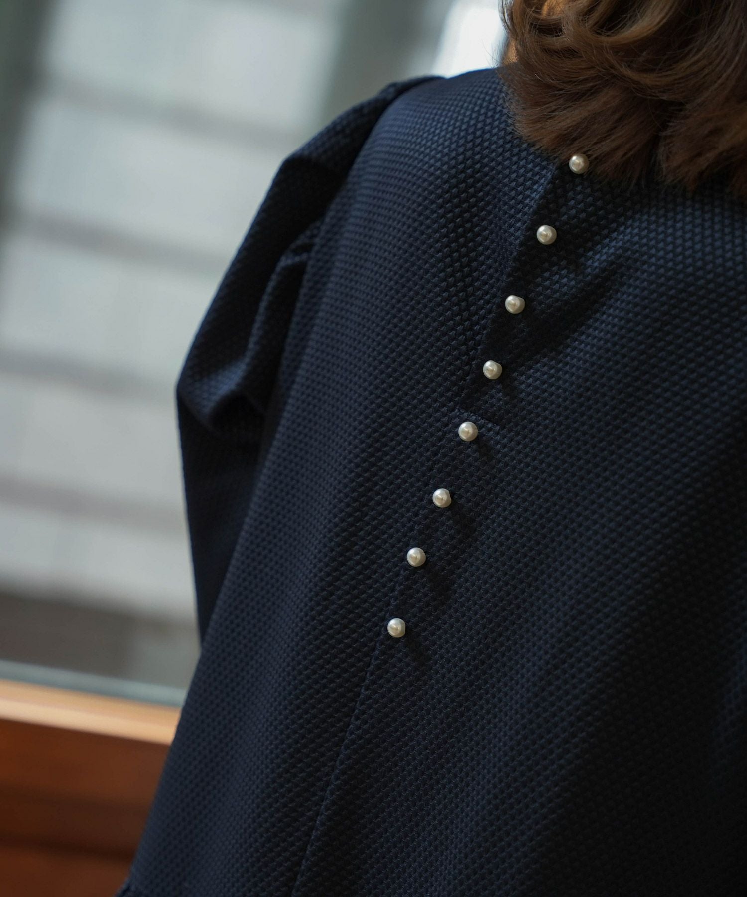 バックパール ロング ワンピース HUIT 全2色｜hit341-0025【2】 - 長袖