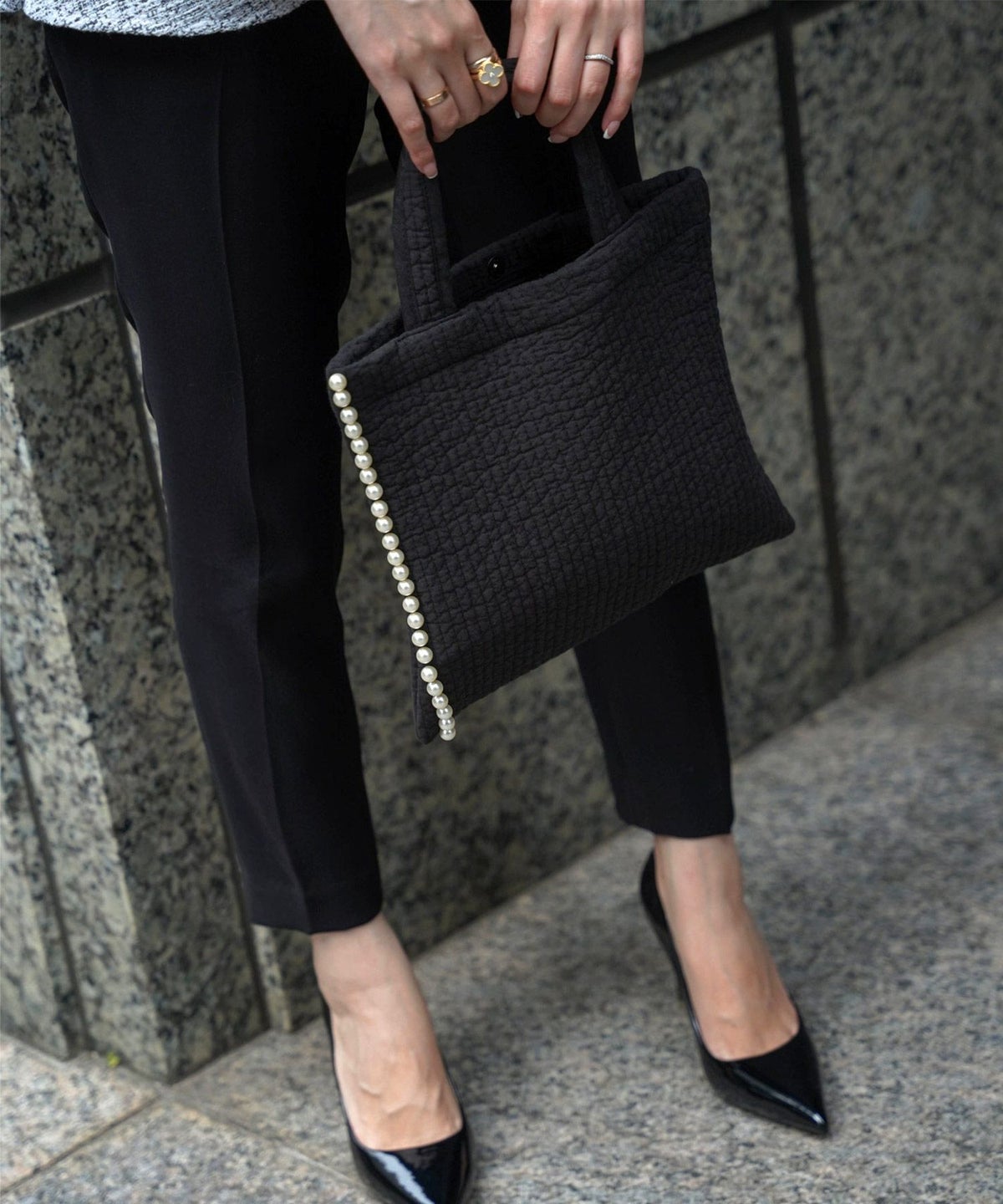 レディース/バッグ/パール/ヌビ/春/夏/秋/冬/ピンク/ベージュ/チャコール/アイボリー/グレー/ブラック