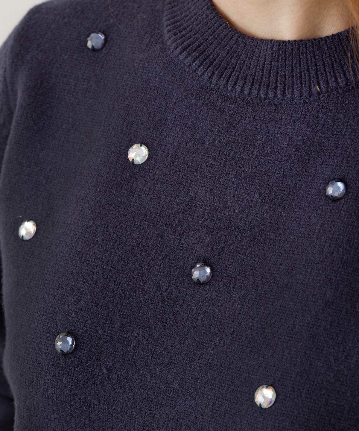 ビジュー付きニット長袖Liala×PG全3色｜lpg441-1794【1】