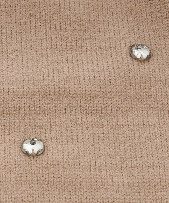 手洗い可/ビジュー/クリスタル/可愛い/上品/ニット/セーター/長袖/大人