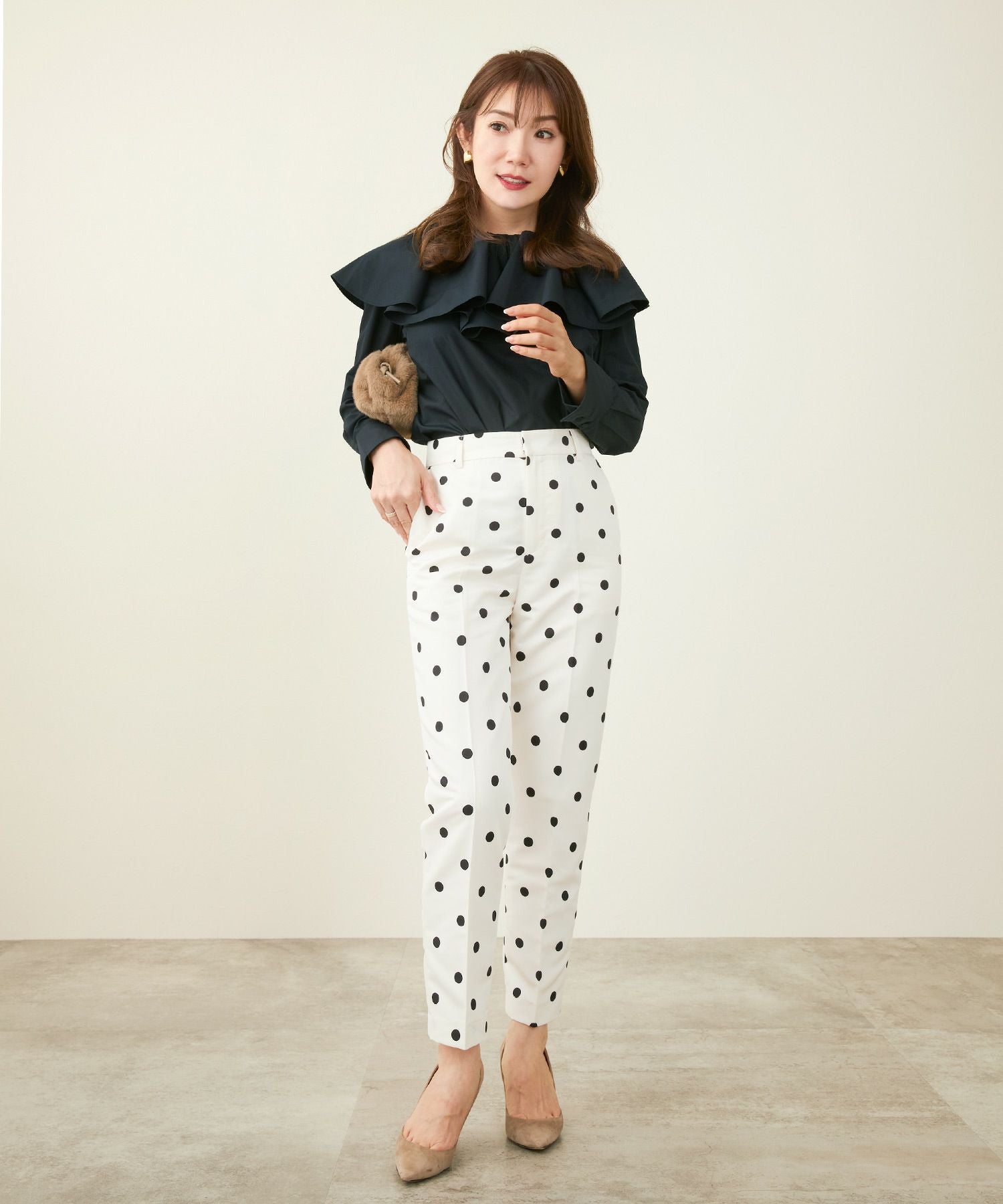 ドット パンツ Liala×PG 全2色｜lpg741-1793【1】 - テーパード商品