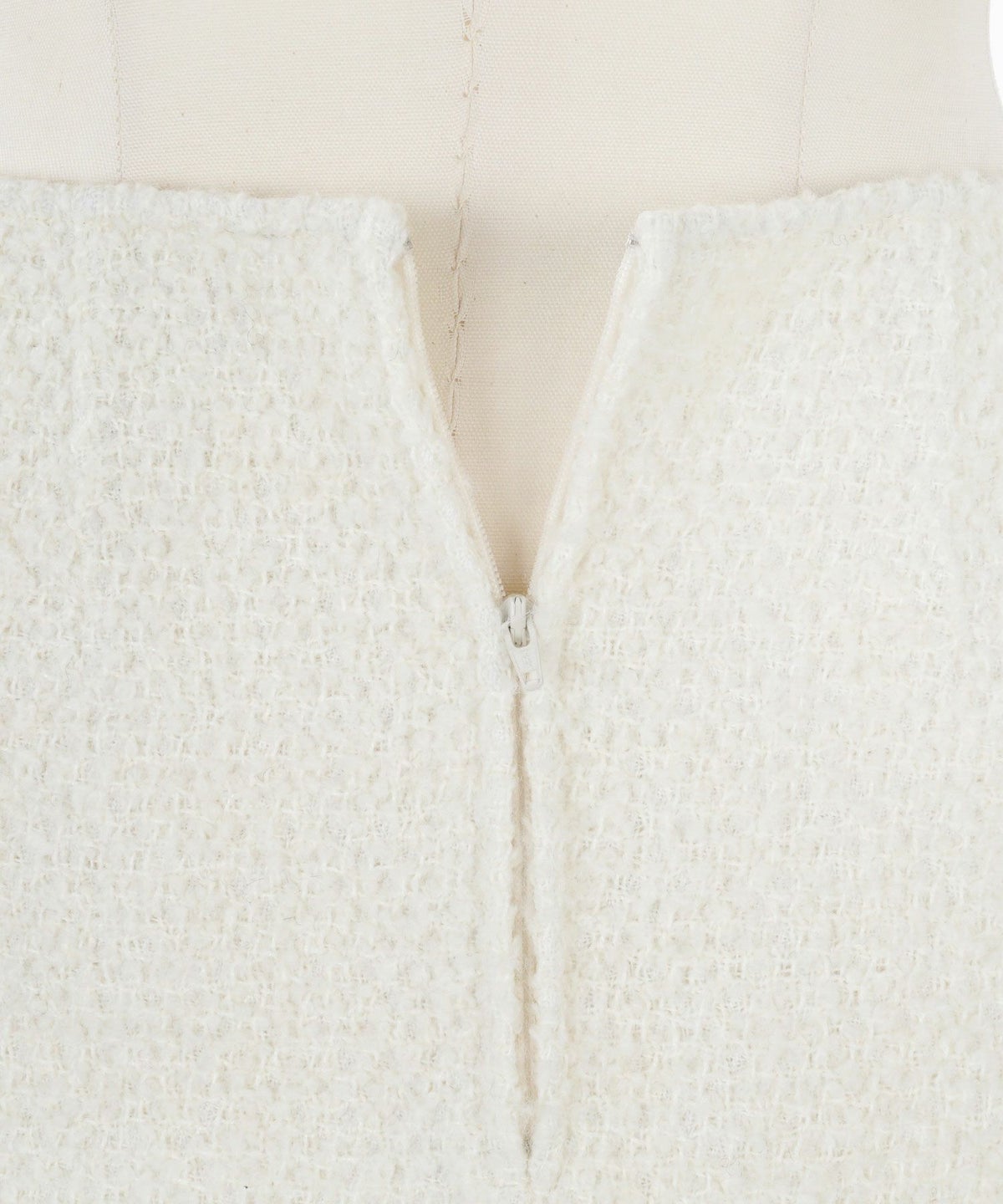 ツイード/単色/スカート/ミニ/台形/タイト/フリンジ/ポケット付き/上品/可愛い/ボタン