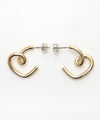 ツイスト ハート ピアス イヤリング Twist Heart Pierce Earring