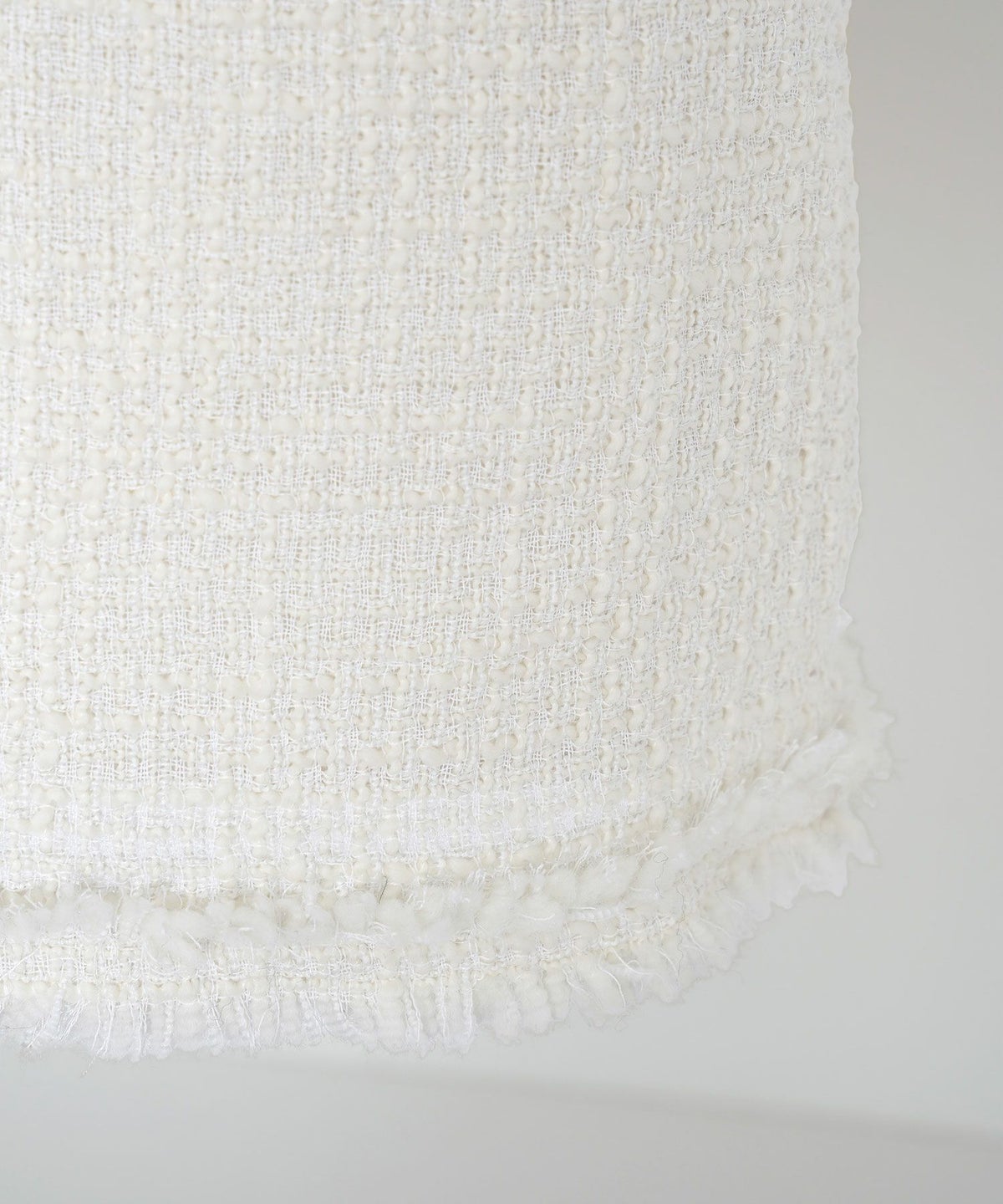 ワンピース/ツイード/フリンジ/ノースリーブ/ウエスト切り替え/背中心ファスナー/ホワイト×ミックス/オフ/ブラック/S/M/秋/冬/春/可愛い/かわいい/華やか/大人/上品/