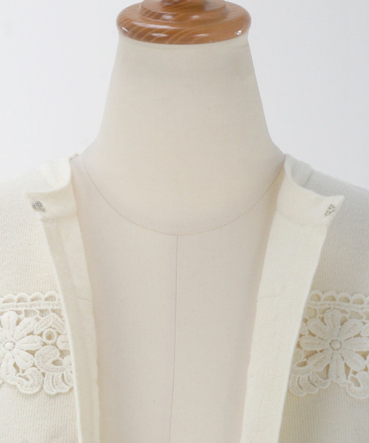 トップス/ボレロ/レース/フラワー/花柄/長袖/フロントホック/アイボリー/チャコールグレー×ブラック/ピンク/S/M/秋/冬/可愛い/かわいい/華やか/大人/上品/