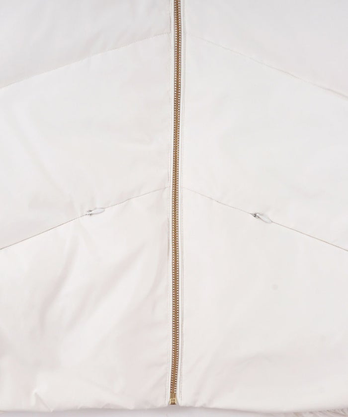 セレクト/トップス/アウター/ダウン/ジャケット/コート/フード/冬/長袖/ホワイト/グレージュ/ブラック/フリー/Fサイズ/可愛い/かわいい/華やか/大人/上品/