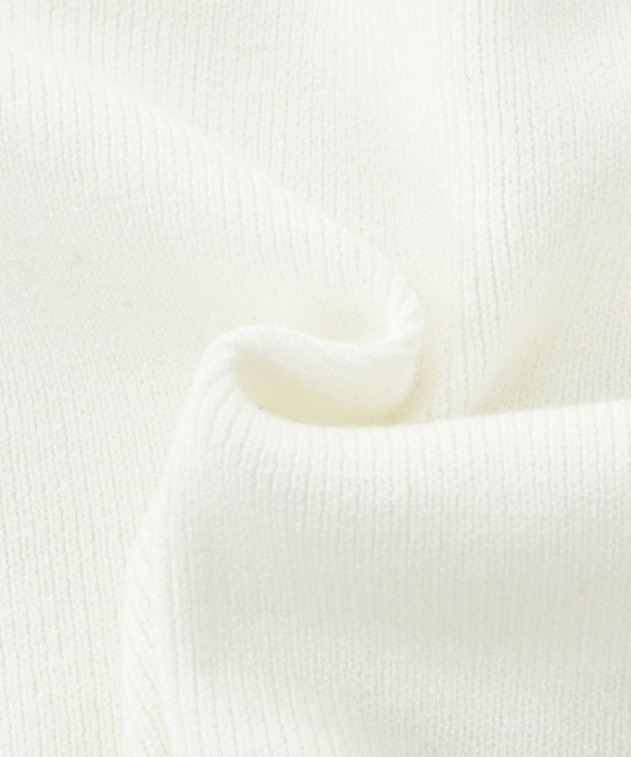 手洗い可/トップス/ニット/カーディガン/長袖/バイカラー/ボウタイ/ポケット付き/大人可愛い