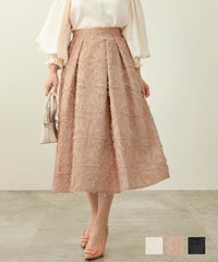 フラワーモチーフ ジャガード スカート Liala×PG