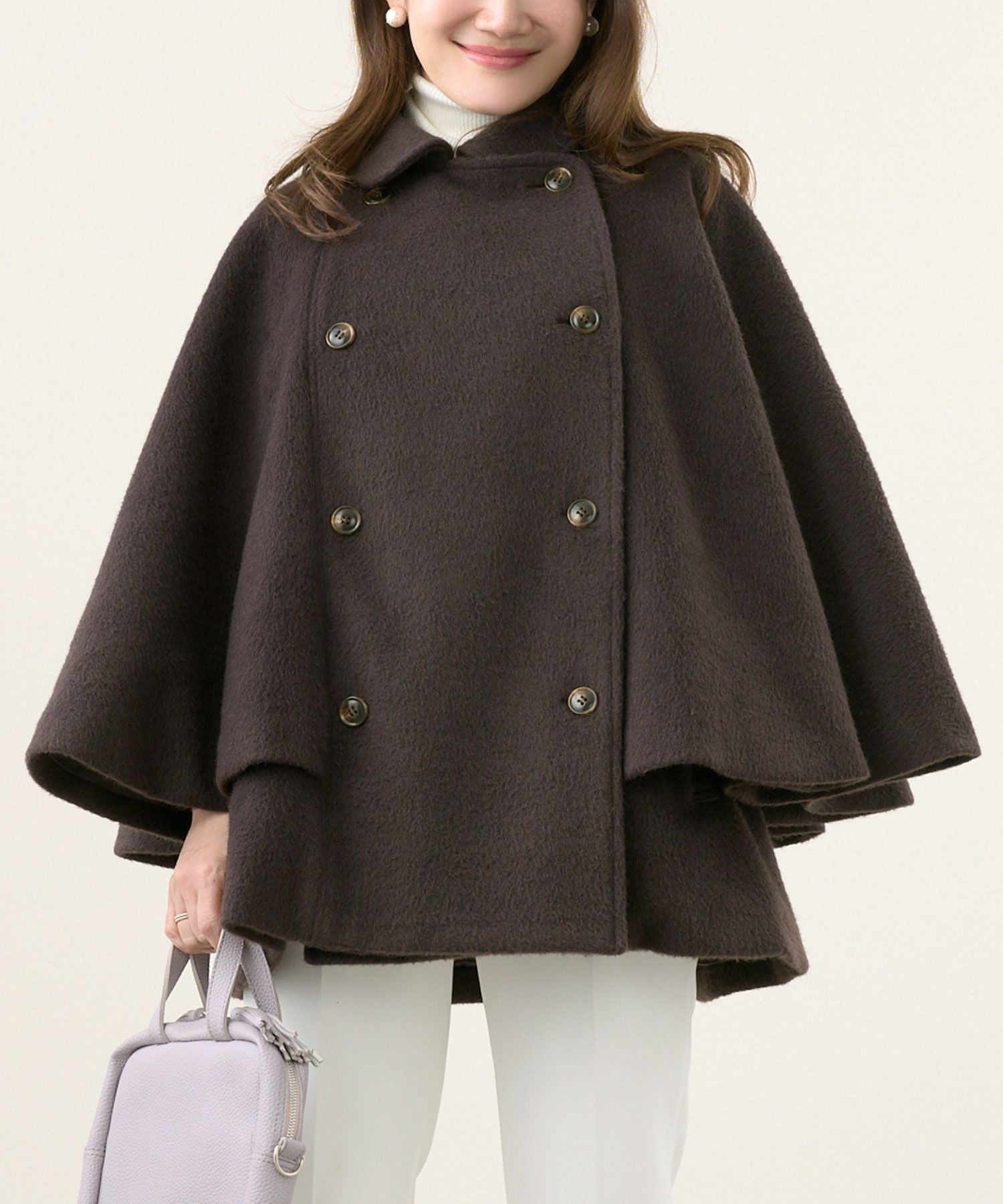 OUTLET-SALE ケープ コート Liala×PG 全2色｜lpg141-1846【1