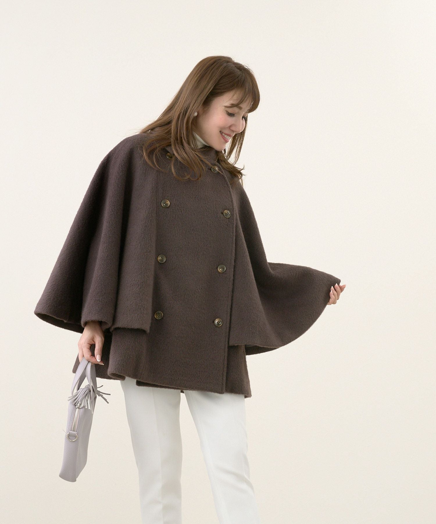 OUTLET-SALE ケープ コート Liala×PG 全2色｜lpg141-1846【1