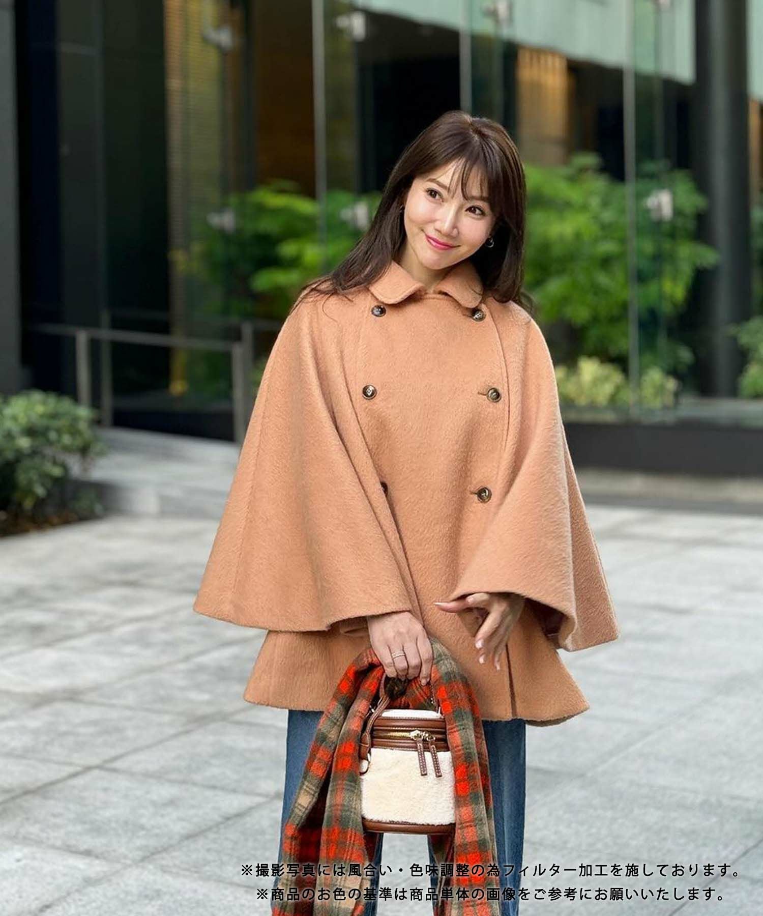 OUTLET-SALE ケープ コート Liala×PG 全2色｜lpg141-1846【1