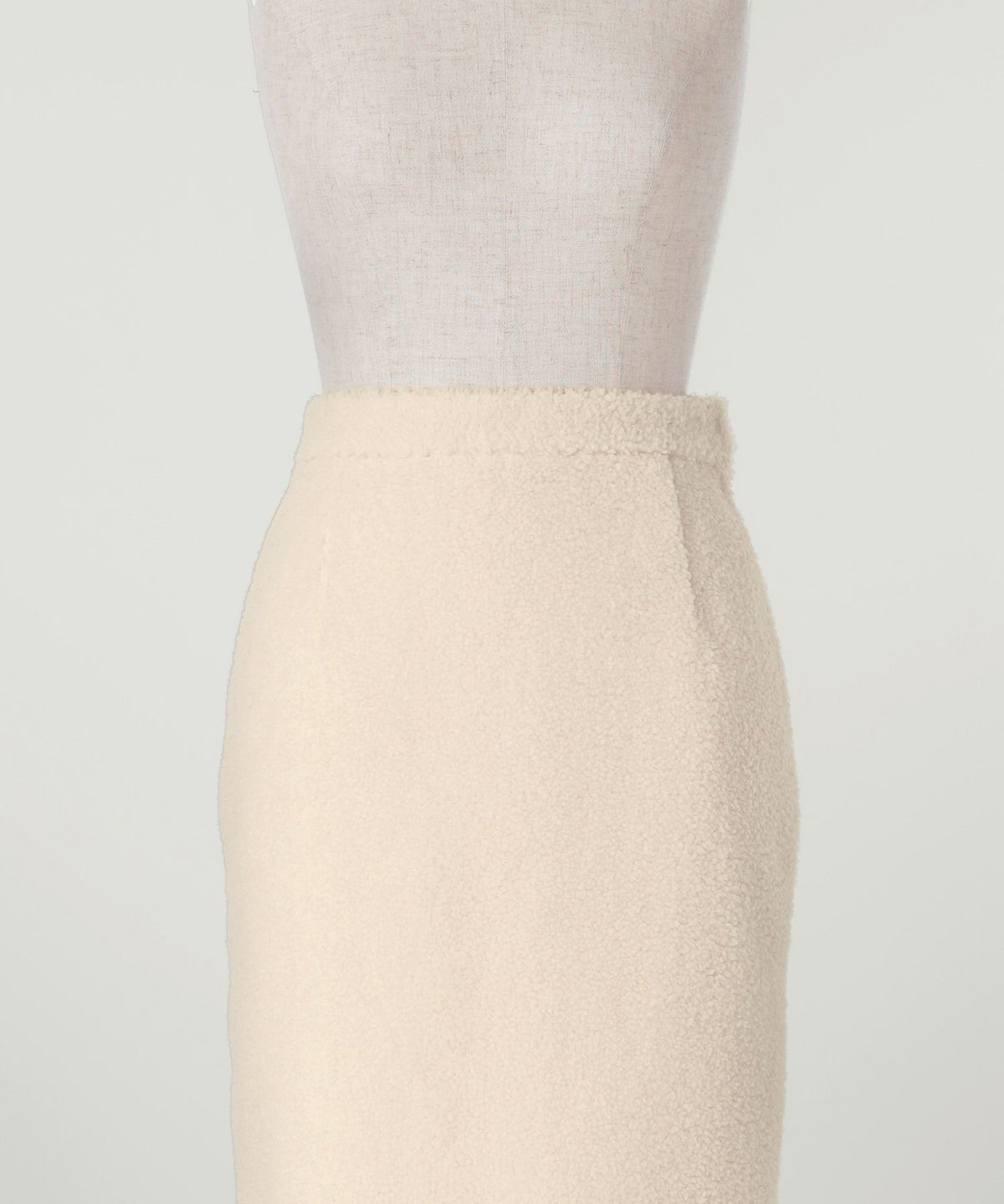 レディース/スカート/ボア/プードル/トレンド/セットアップ/ペンシル/Iライン/秋/冬/アイボリー/モカ/ブラック