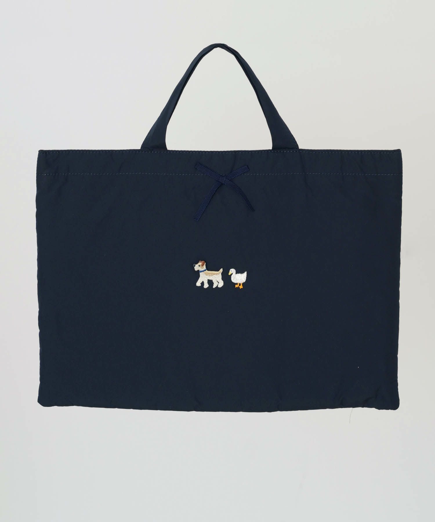 Nene Mercerie ワッペン付き おけいこ バッグ HUIT 全2種｜hit942-0028