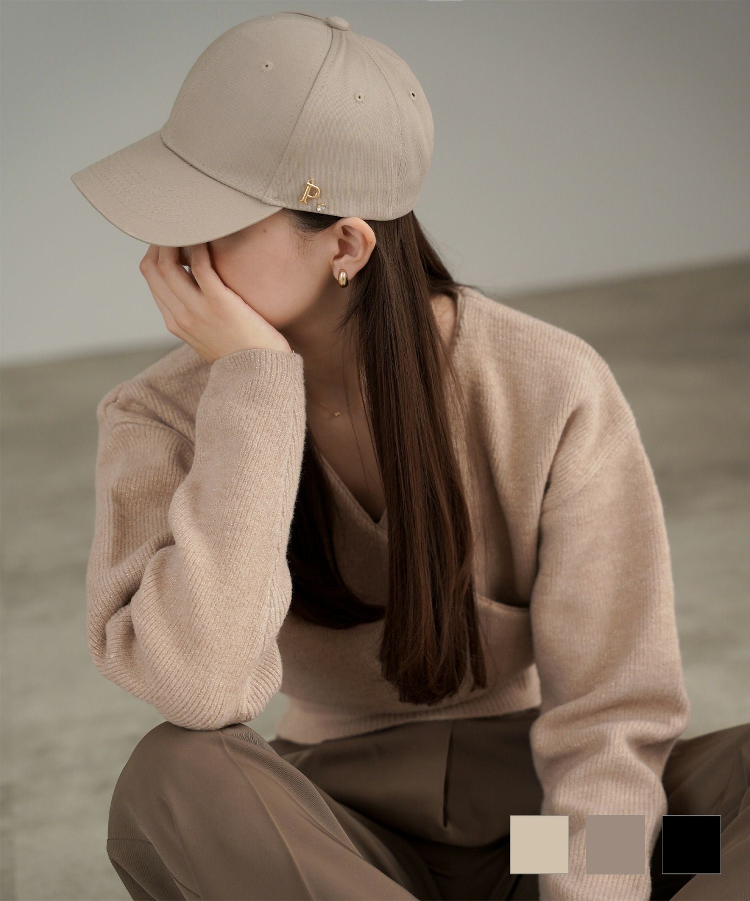 チャーム キャップ lieulien×nap 全3色｜lul944-0360【2】 - キャップ