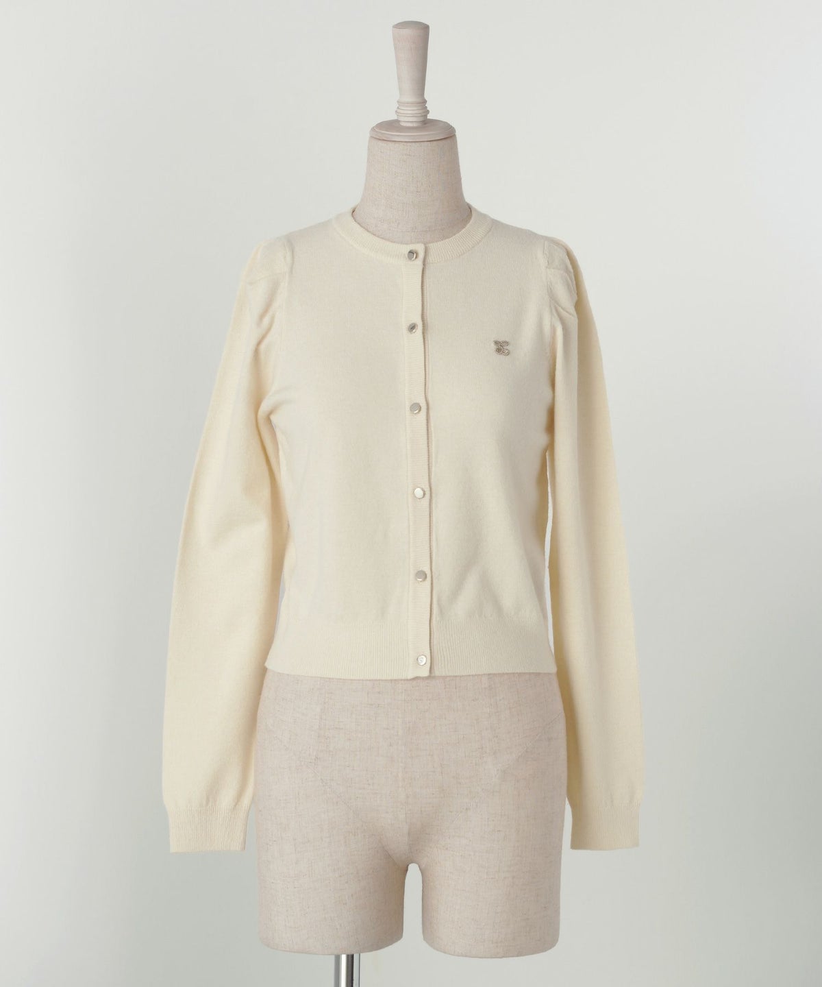 レディース/トップス/ニット/カーディガン/ワッペン/チェリー/春/秋/冬/長袖/アイボリー/ピンク/ブラック/S/M