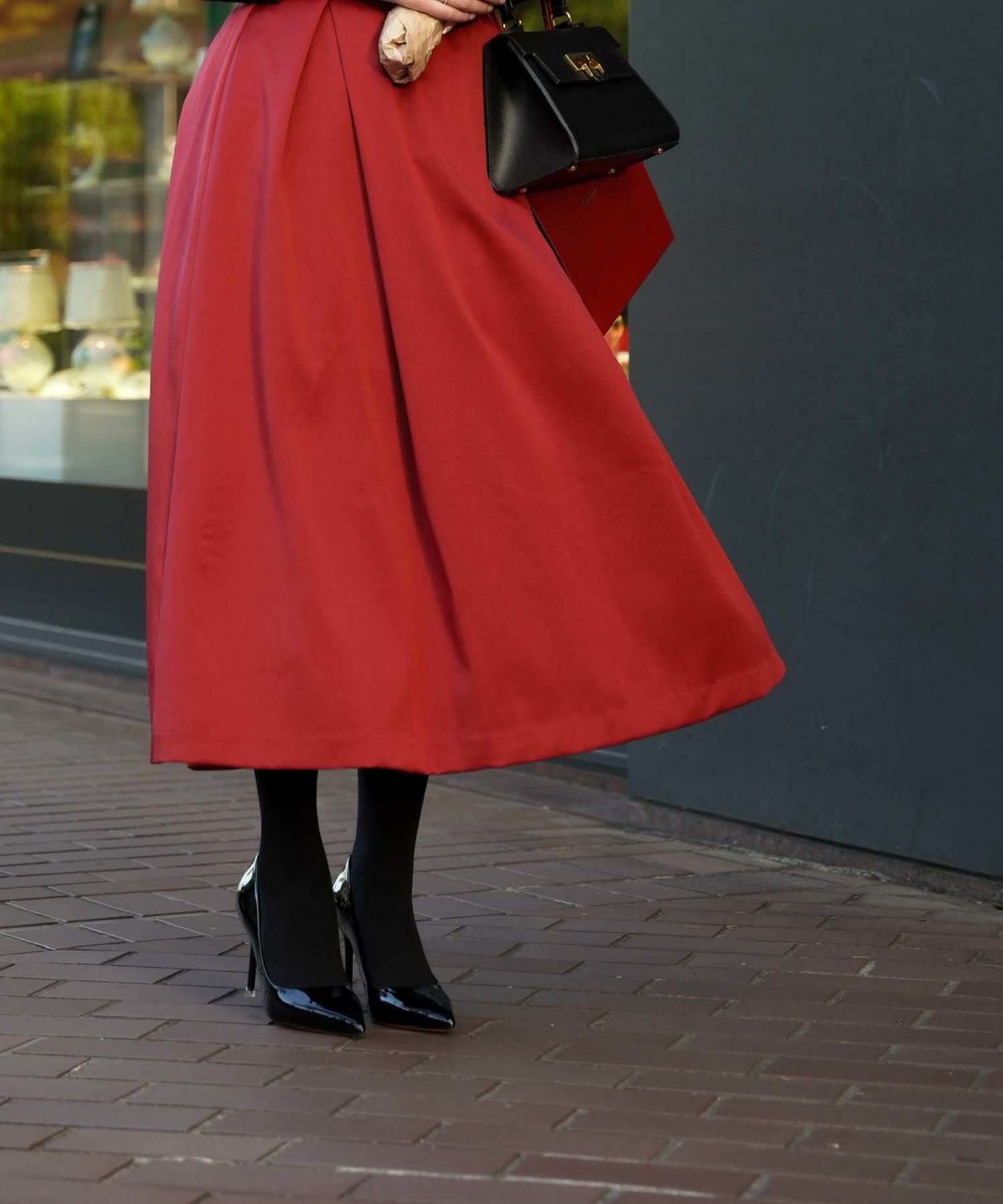 ボリューム フレア スカート HUIT 全3色｜hit641-0038【1】 - フレア