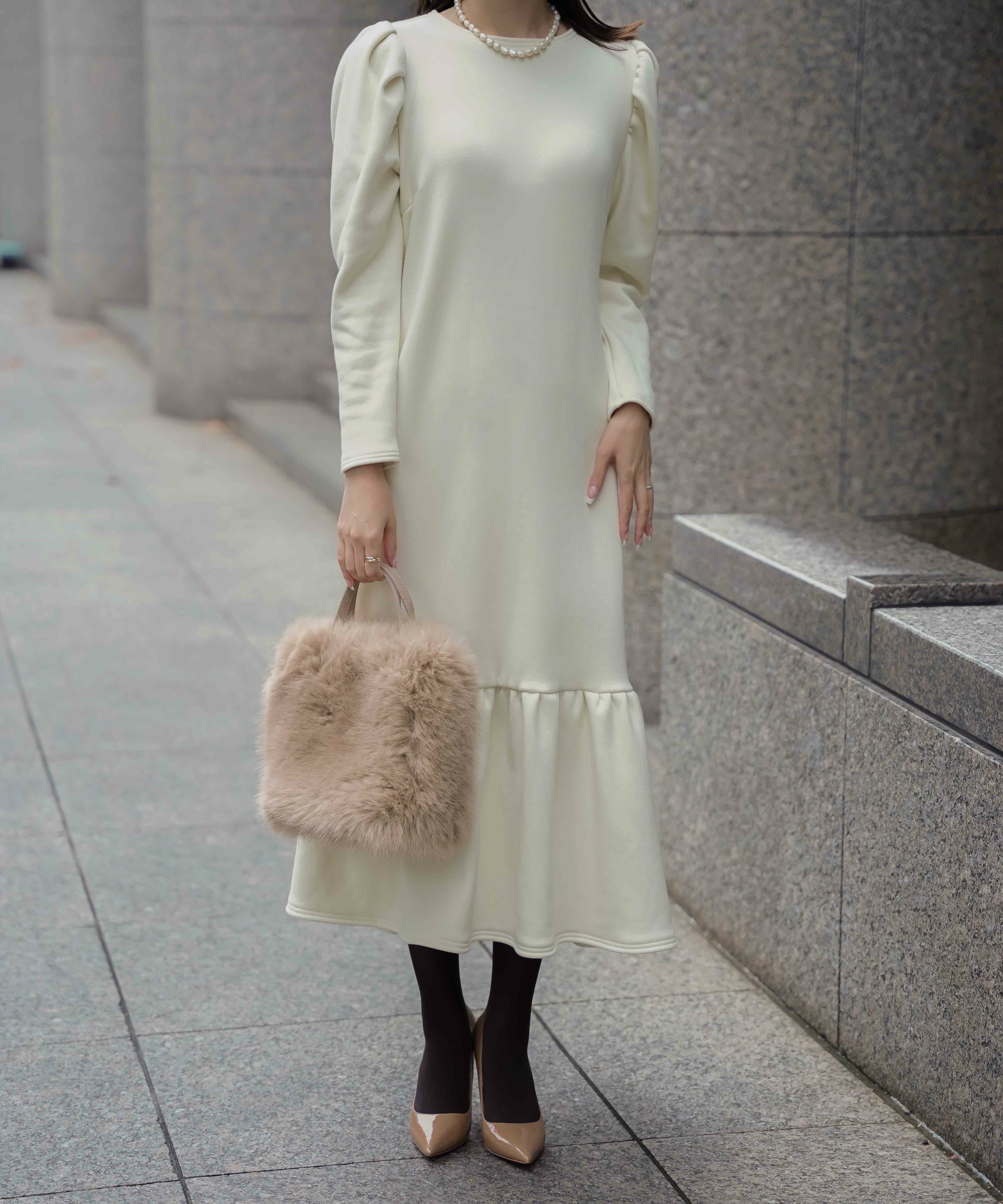 ボンバーヒート フリルヘム ワンピース HUIT 全4色｜hit341-0039【7