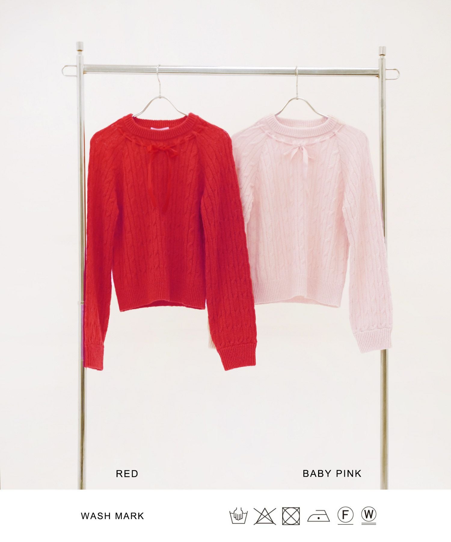 リボンニット プルオーバー TINA：JOJUN 全2色｜tnj441-0746【1】