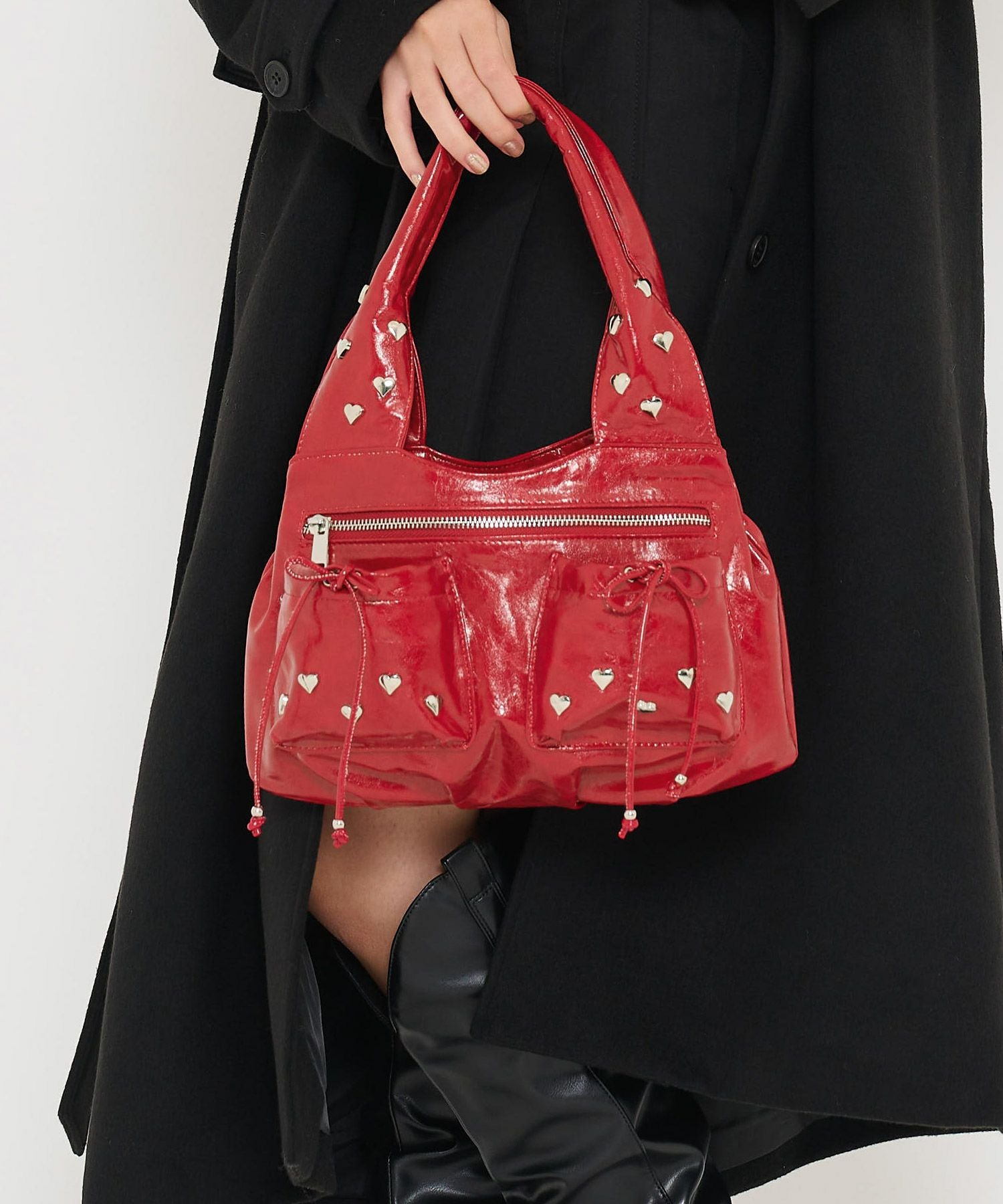 ハートスタッズ バッグ TINA：JOJUN 全4色｜tnj942-0744【8】