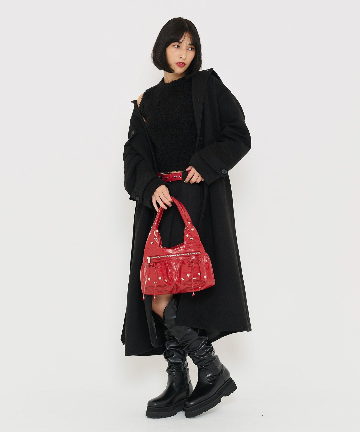 ハートスタッズ バッグ TINA：JOJUN 全4色｜tnj942-0744【8】