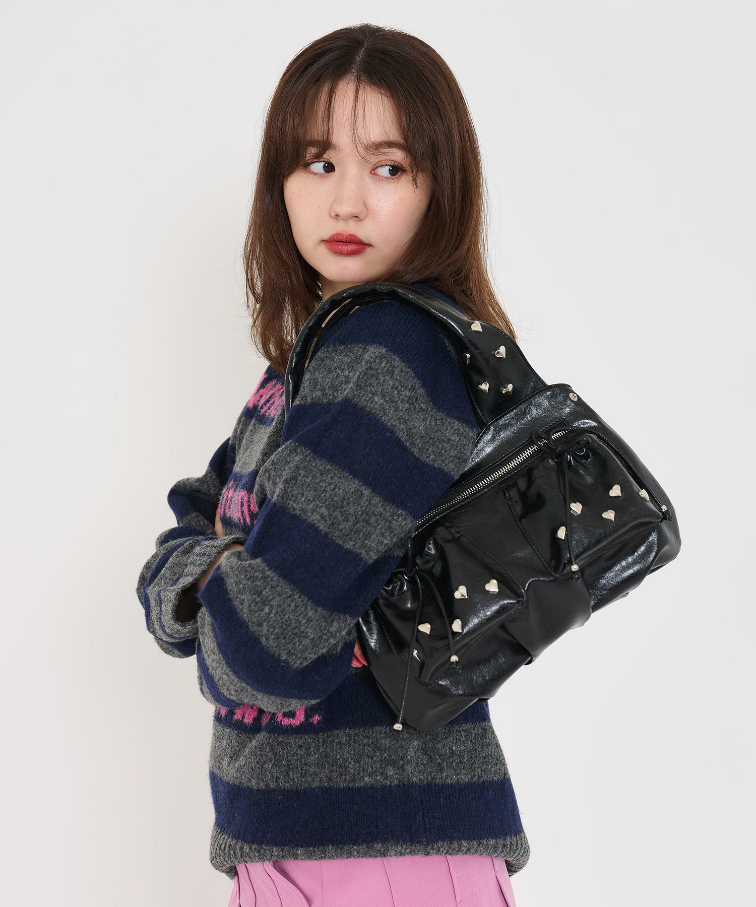 ハートスタッズ バッグ TINA：JOJUN 全4色｜tnj942-0744【8】