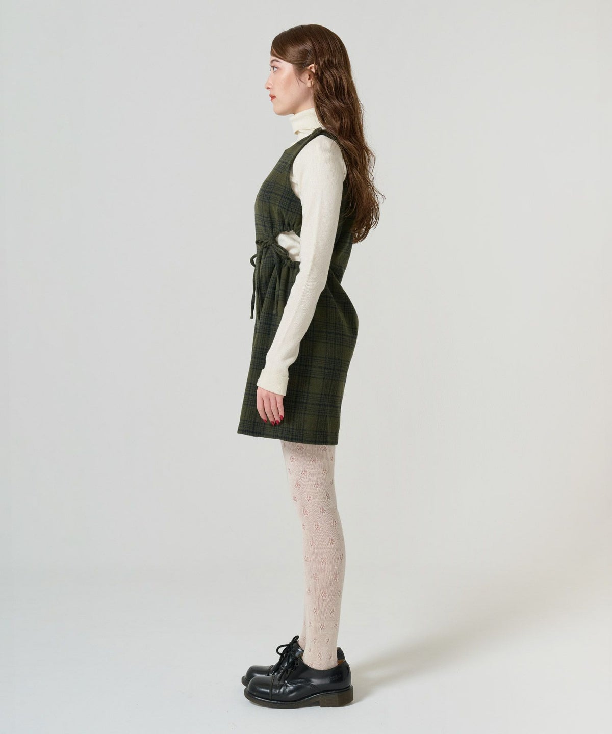 ワンピース/ミニ丈/チェック/ジャンスカ