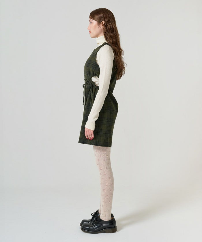 ワンピース/ミニ丈/チェック/ジャンスカ