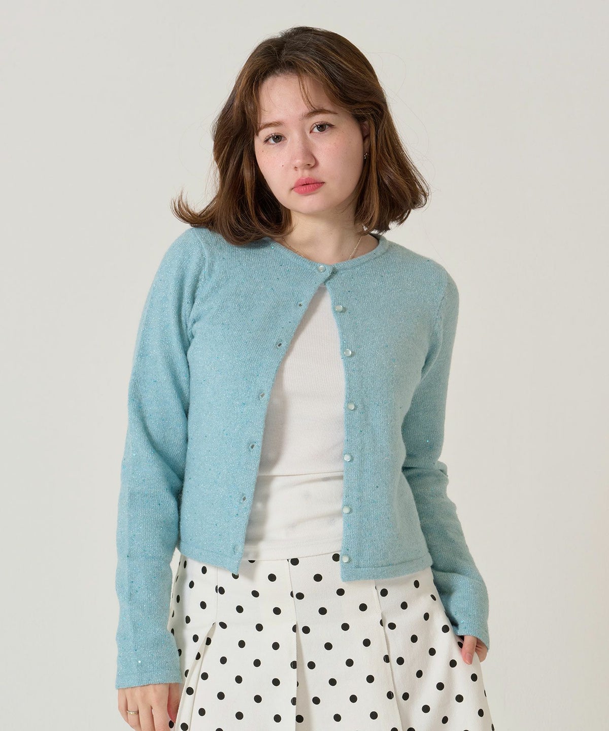 スパンコール/カーディガン/キラキラカーディガン