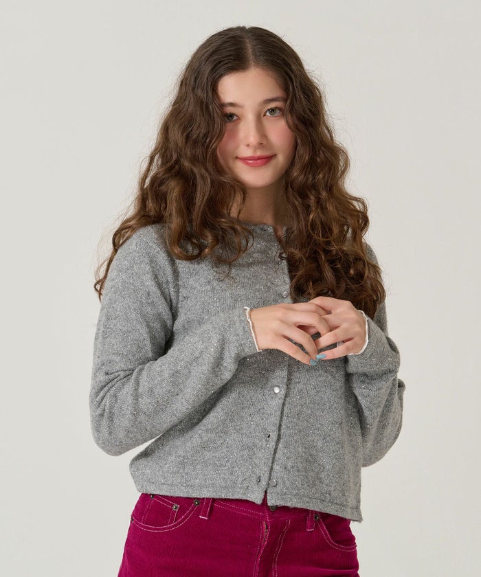 スパンコール/カーディガン/キラキラカーディガン