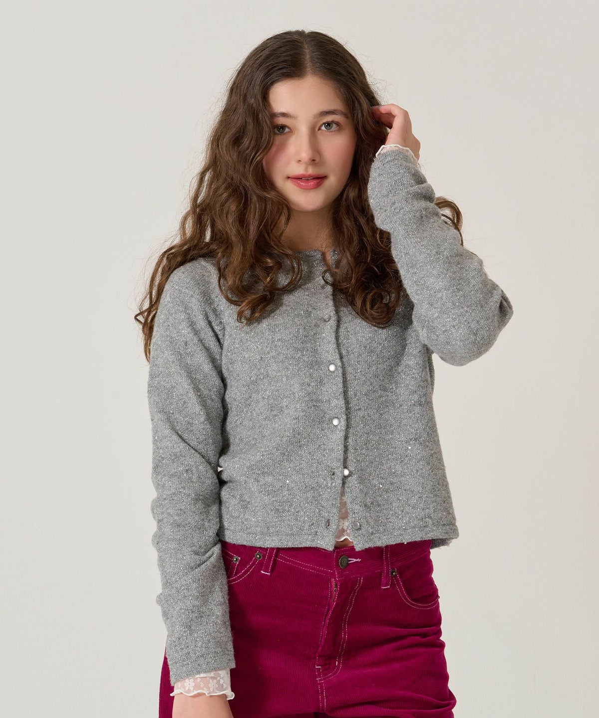 スパンコール/カーディガン/キラキラカーディガン