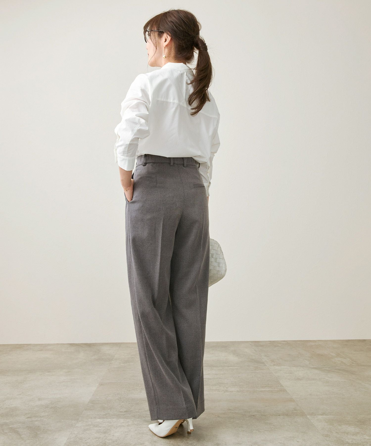 Occasion-SALE タック ワイド パンツ Liala×PG 全3色｜lpg741-1855【2